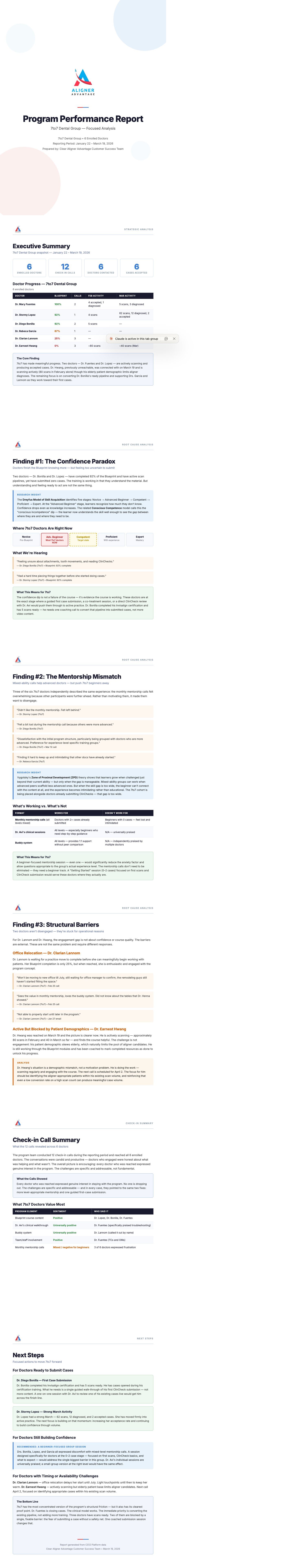 Performance Report System screenshot